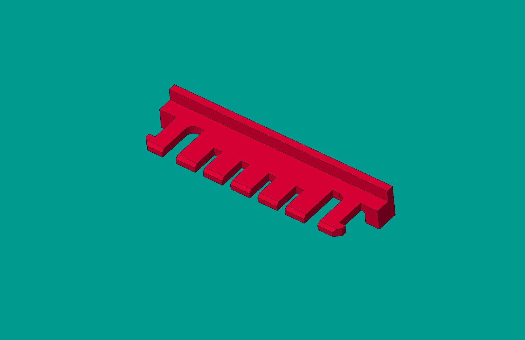 2.0間距，A2008S-7鎖片紅色