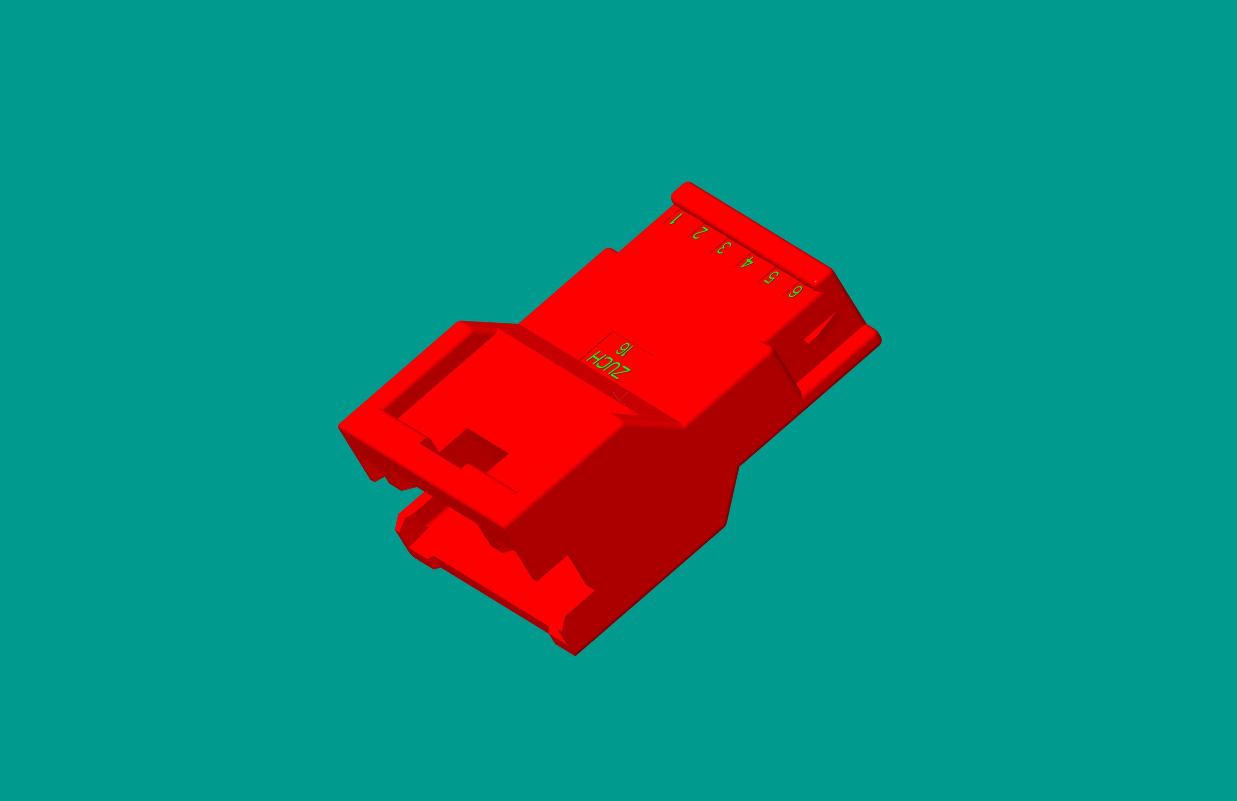 2.0間距，PNIRR-06VF插座/紅色/