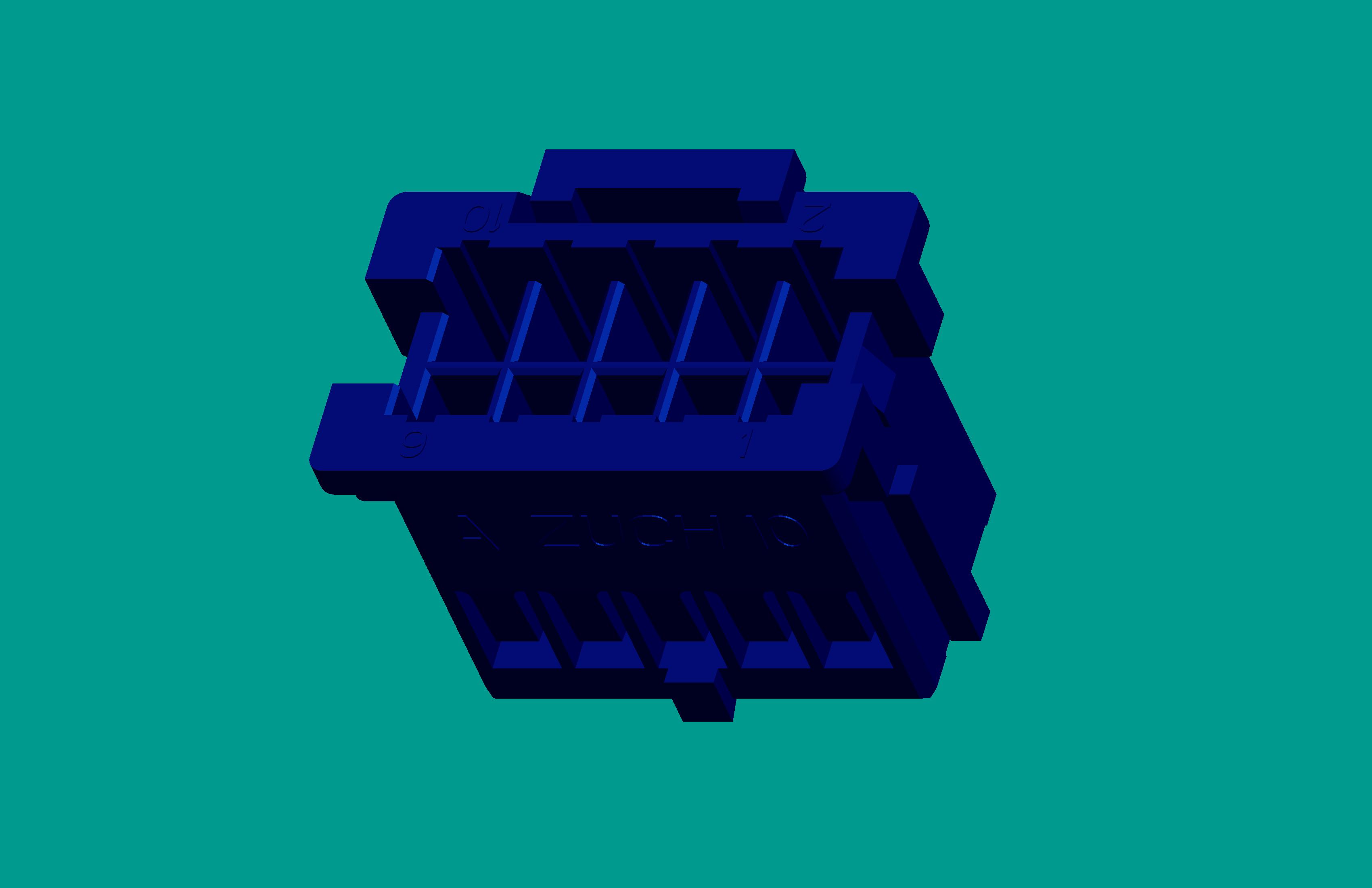 XAD-2×5PD藍(lán)色 PA66普通