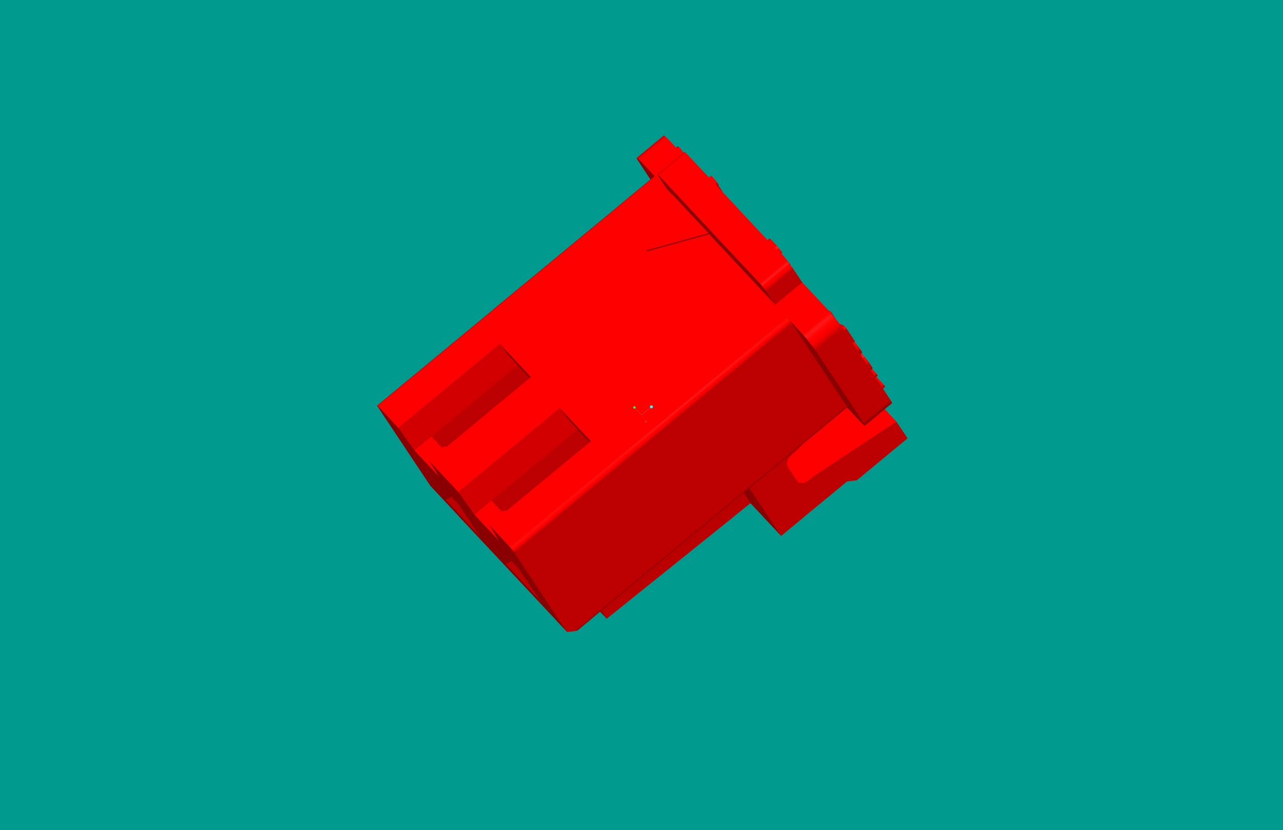 XH帶扣塑件-2Y紅色-高灼熱絲