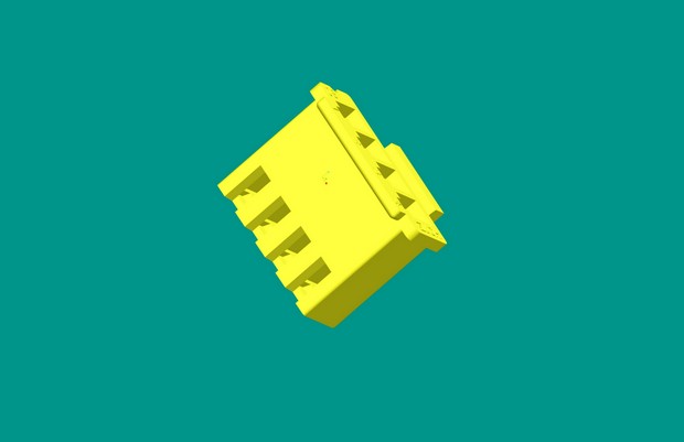 XHD帶扣塑件-4Y藍色