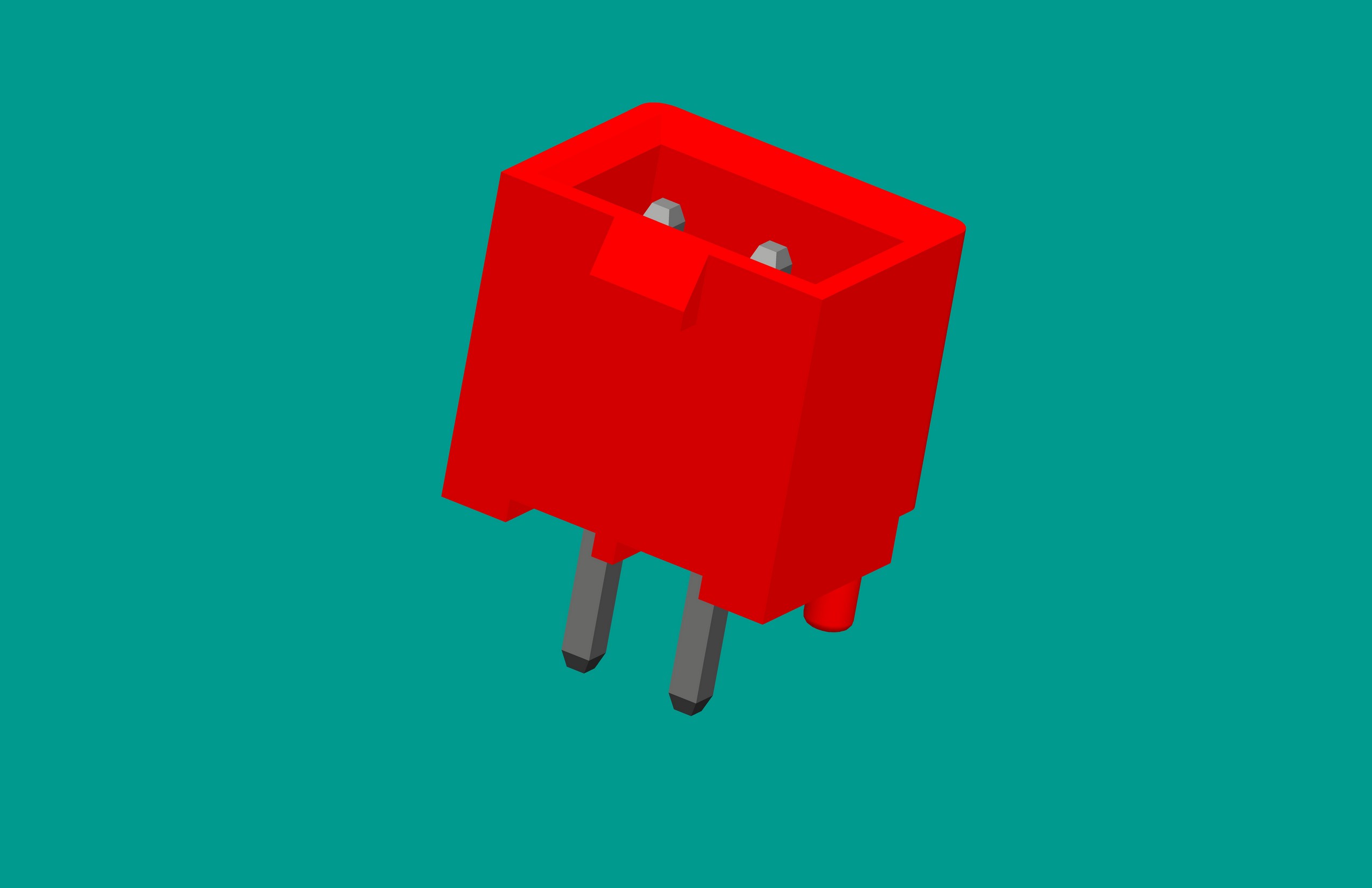 XH帶扣帶定位針座-2直針 紅色