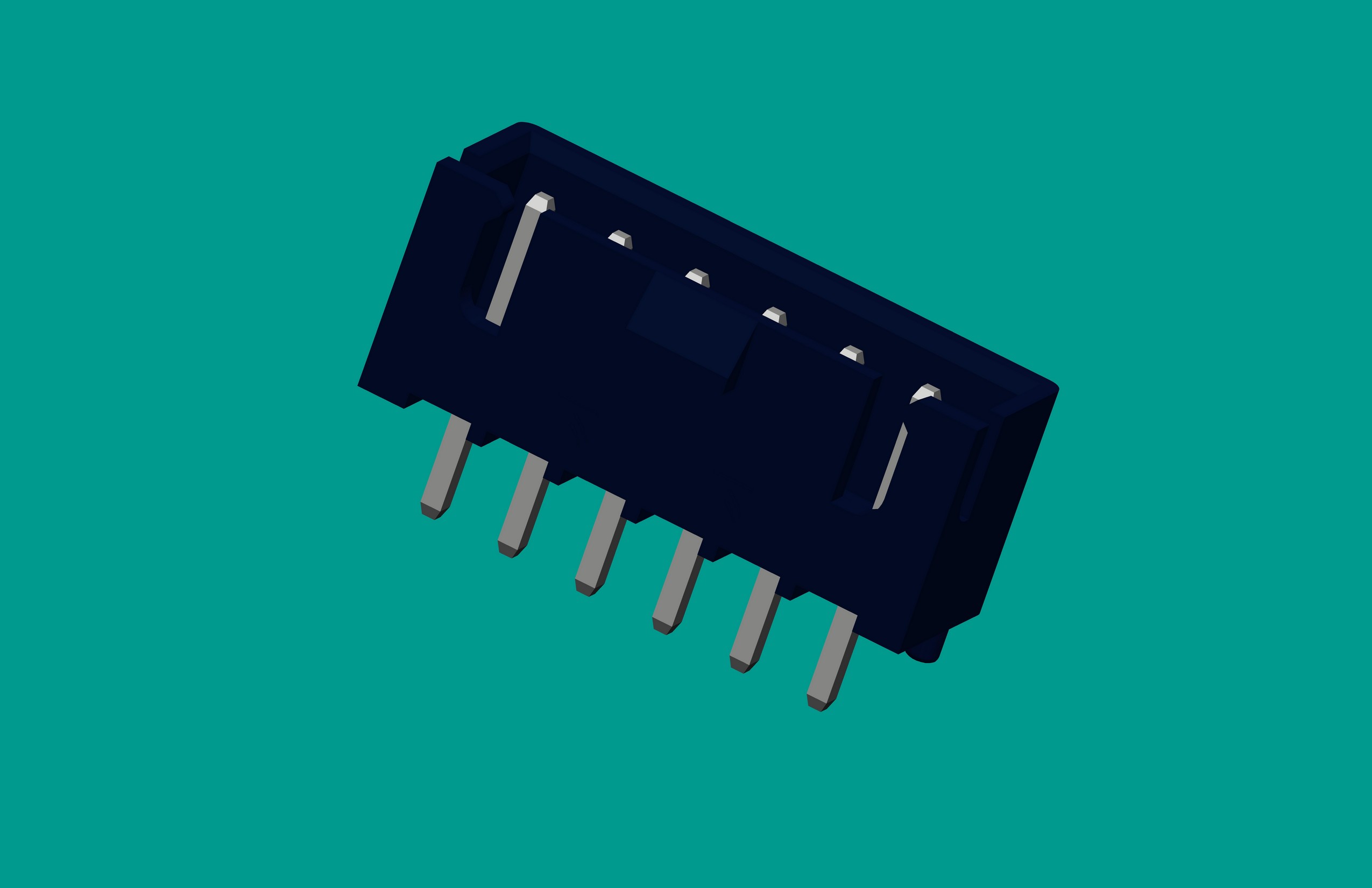 XH帶扣帶定位針座-6直針 黑色PA66