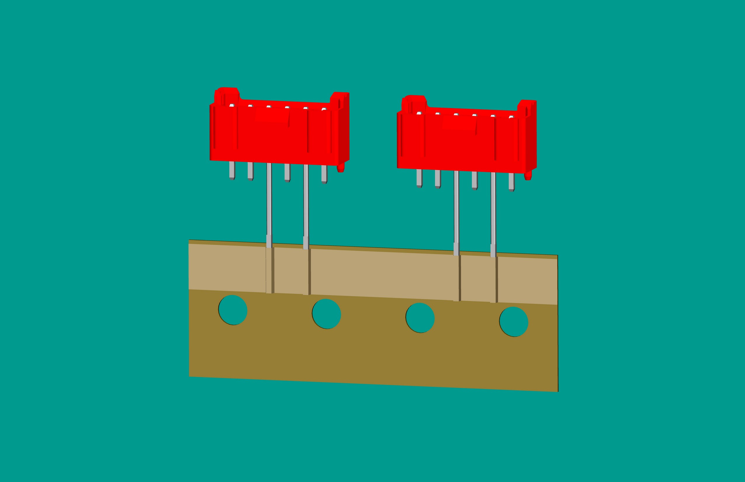 XH-6A全包編帶立式針座紅色/(2、4長針)普通PA66