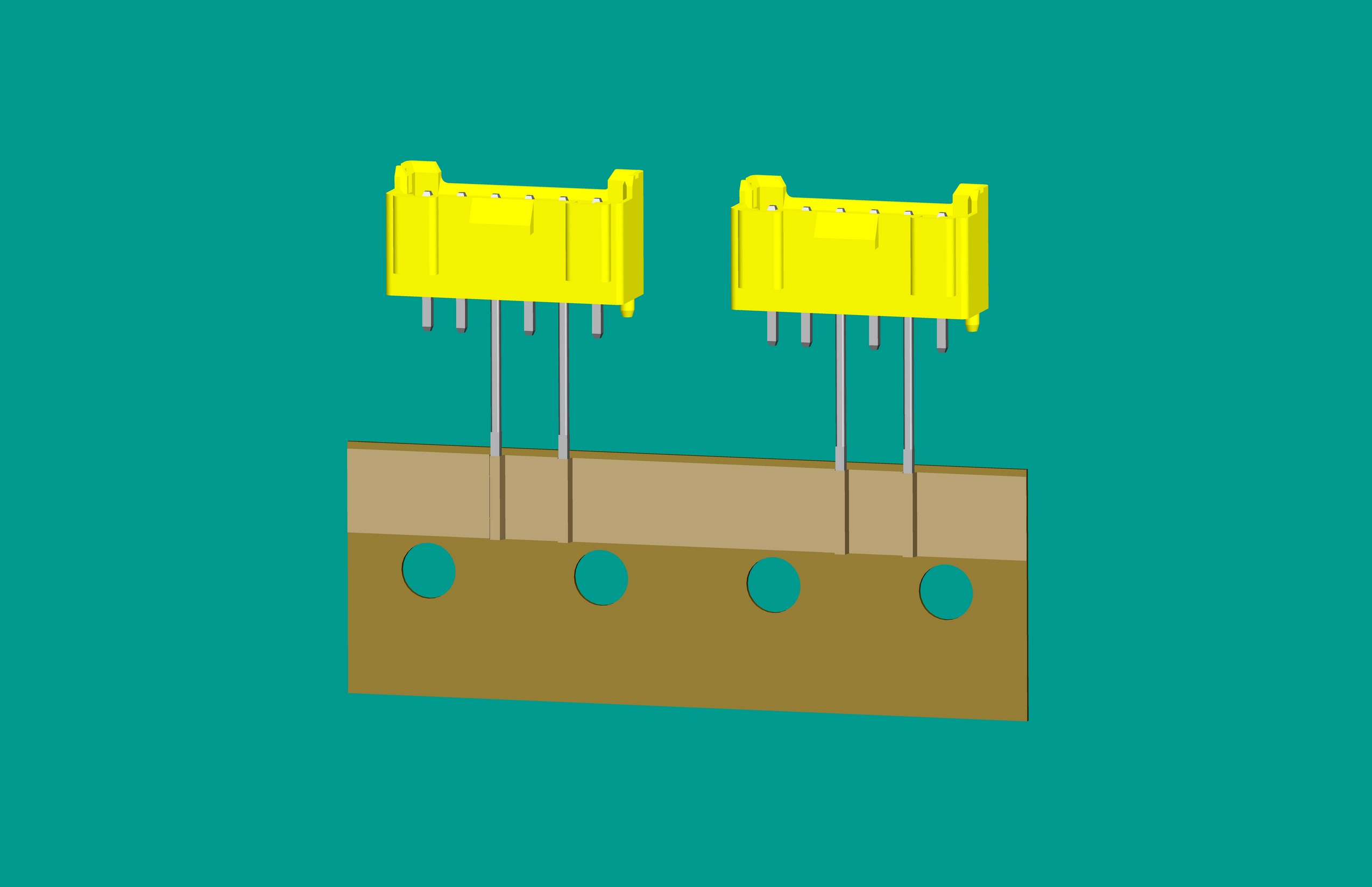 XH-6A全包編帶立式針座黃色/(2、4長針)普通PA66