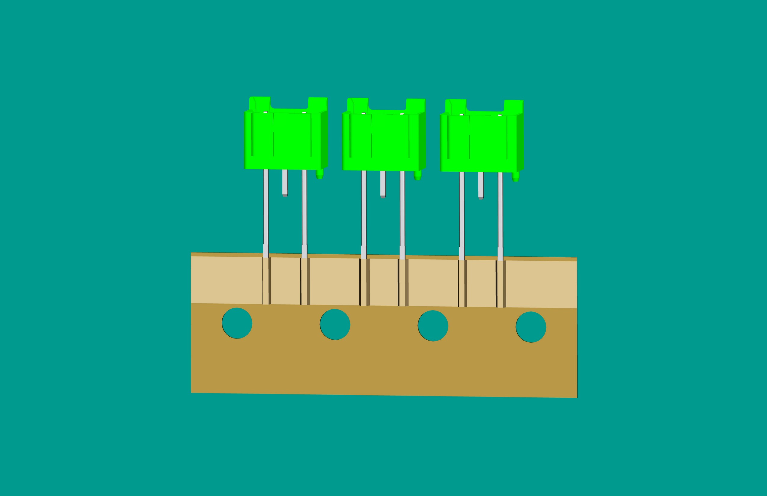 XH-3A全包編帶立式針座綠色/(1、3長針)普通PA66