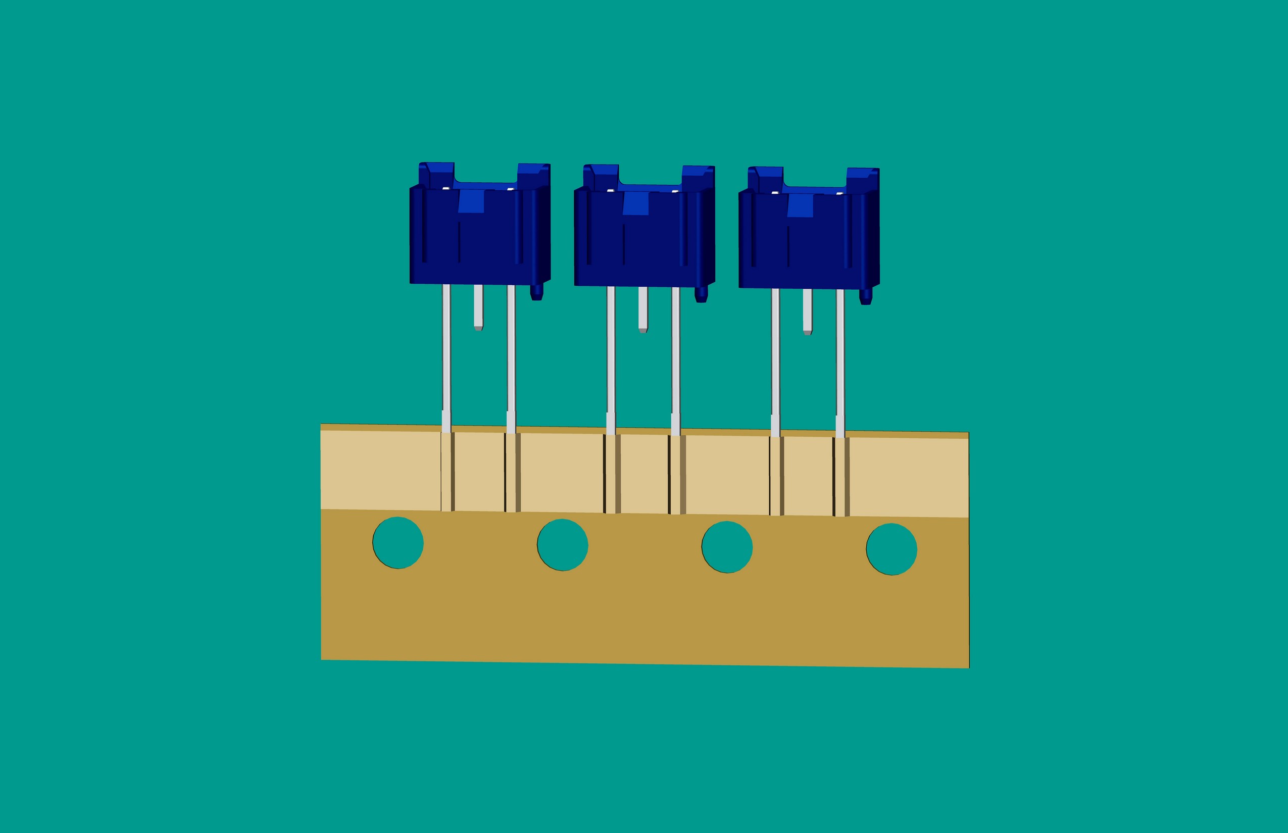 XH-3A全包編帶立式針座藍色/(1、3長針)普通PA66