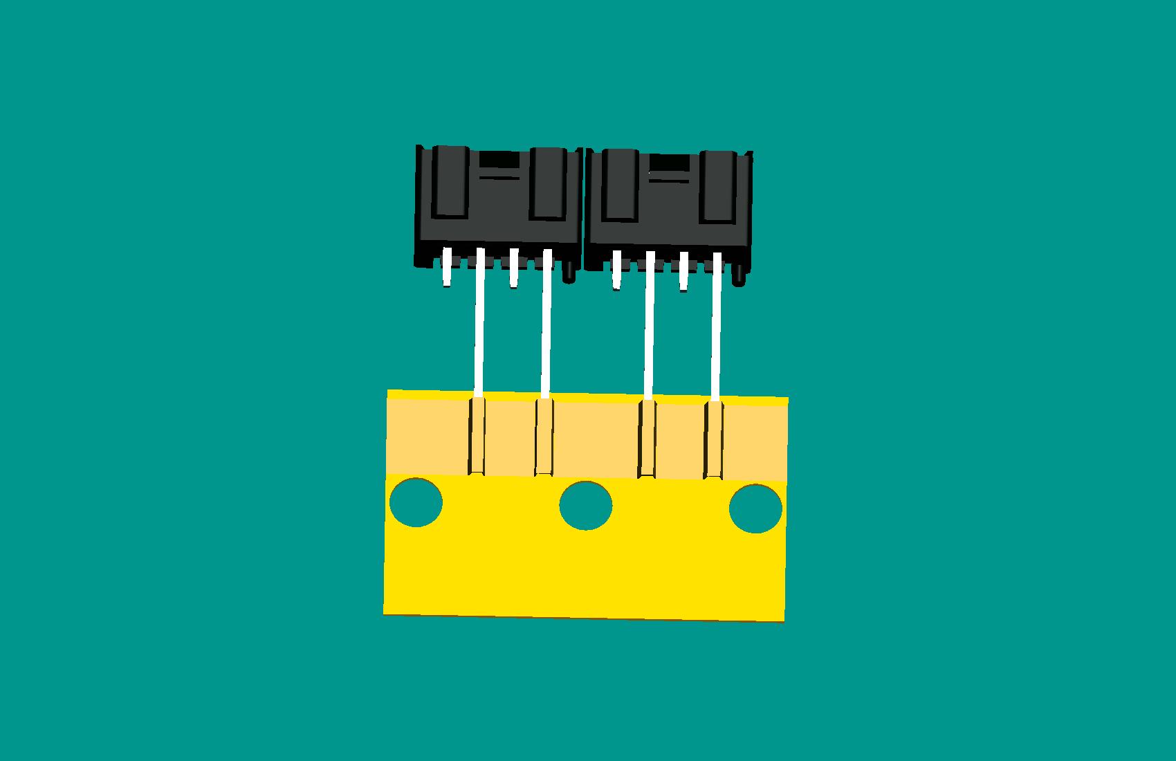 XH-4A全包編帶針座(1、3長針)(黑色)普通PA66
