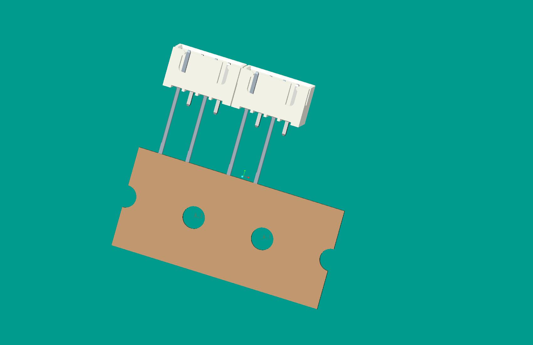 XH-4A立式針座白色/編帶/間距12.7mm（1，3短針）