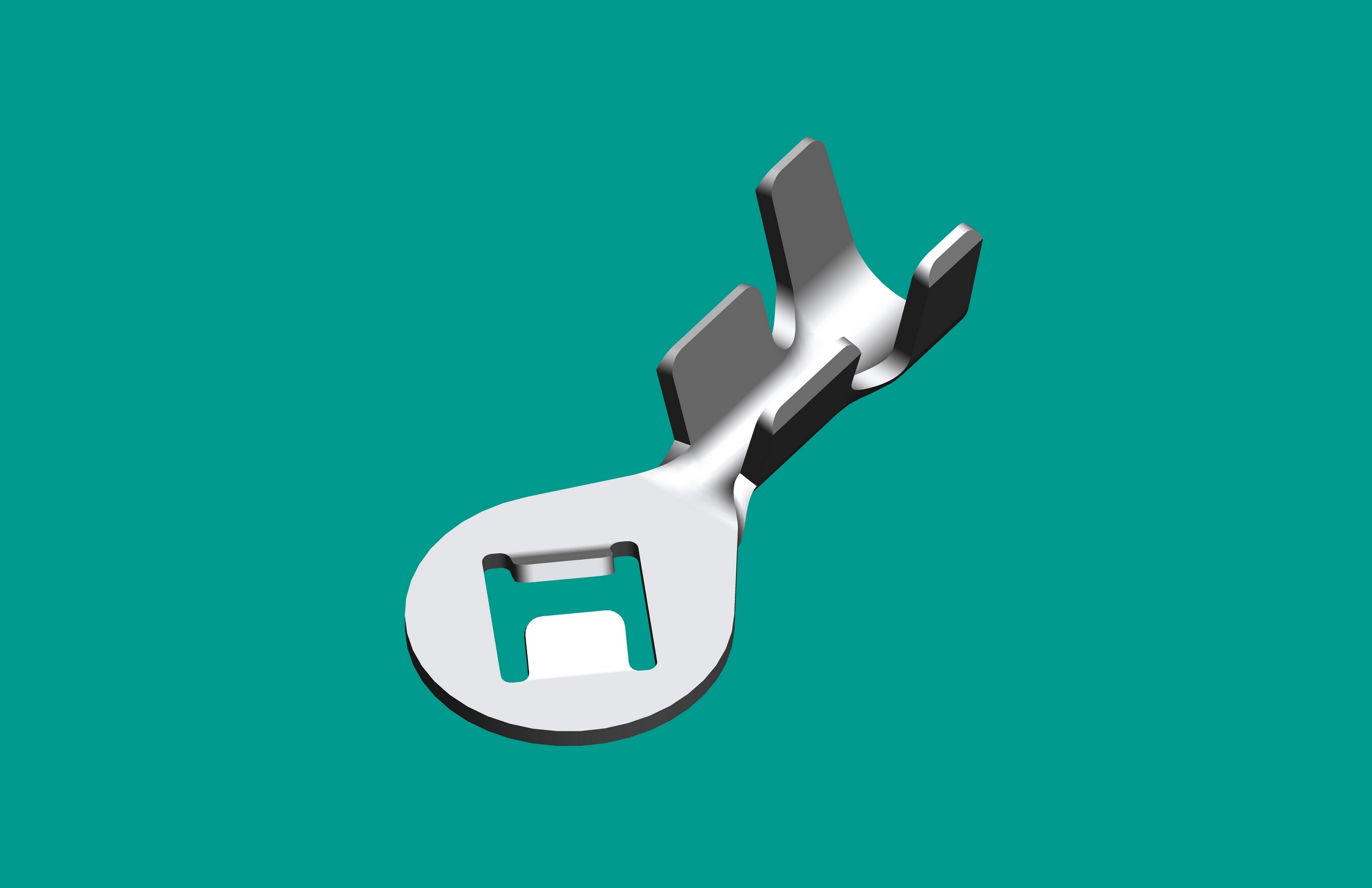 圓形方孔接線片-亞光-（黃銅）-包裝